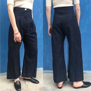 Ilana Kohn | Boyd Pant in Indigo Linen/Cotton 0